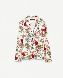 Floral Print Jacket at Zara